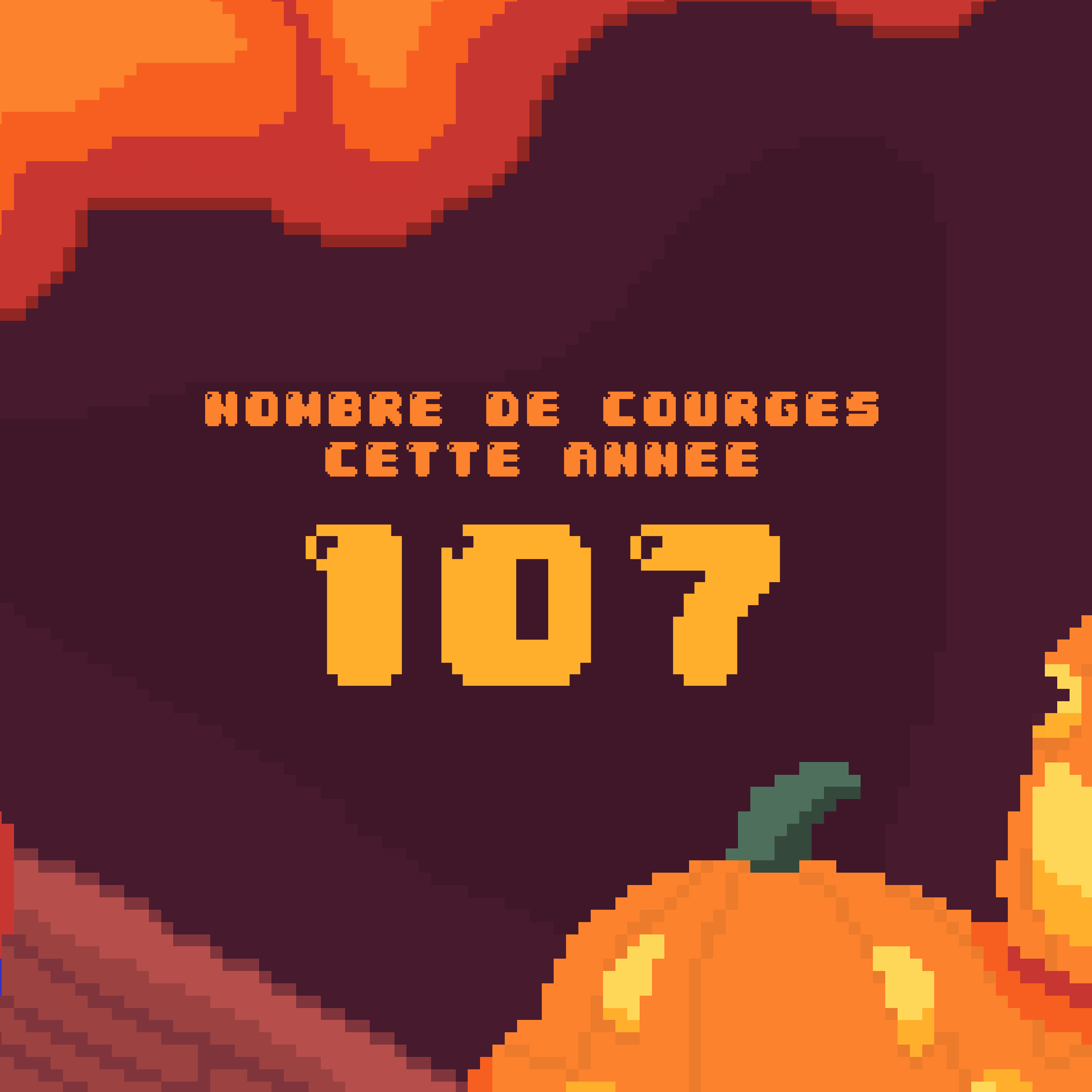 parcourge nombre de courges